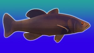 3D LowPoly Animated Fish model