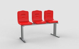 3D Waiting chair 05 3D model