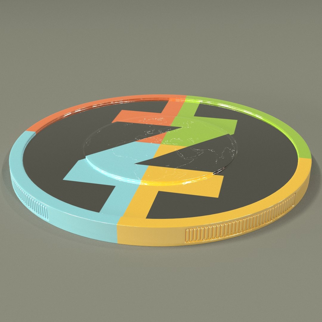 3D Zcash Coin - TurboSquid 1206424