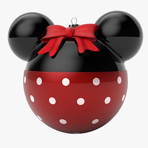 3D model christmas ball minnie mouse