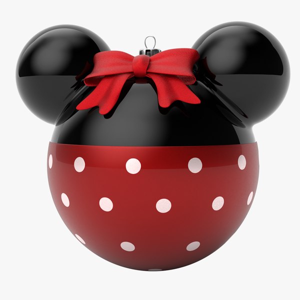 3D model christmas ball minnie mouse