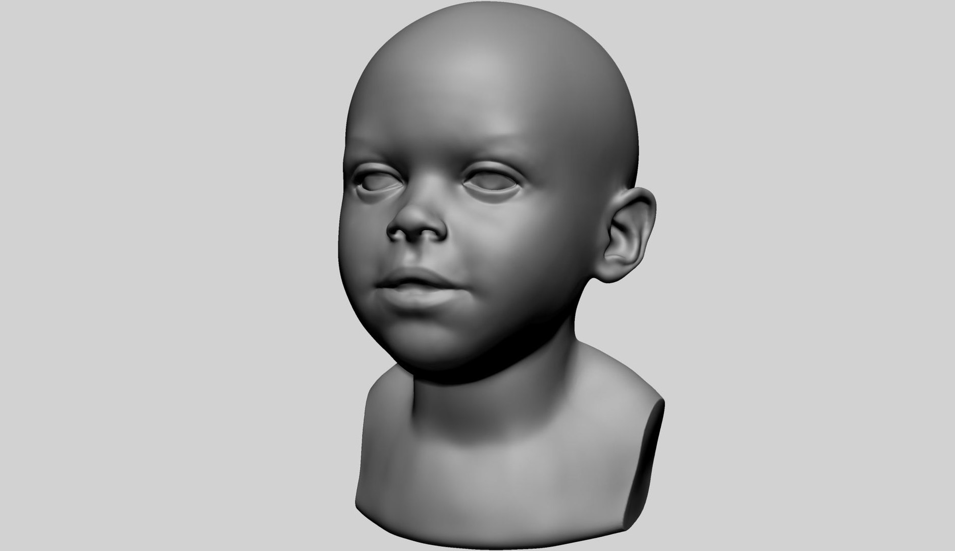 Baby Head 3D Model - TurboSquid 1891973
