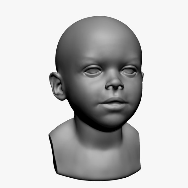 Baby Head 3D model