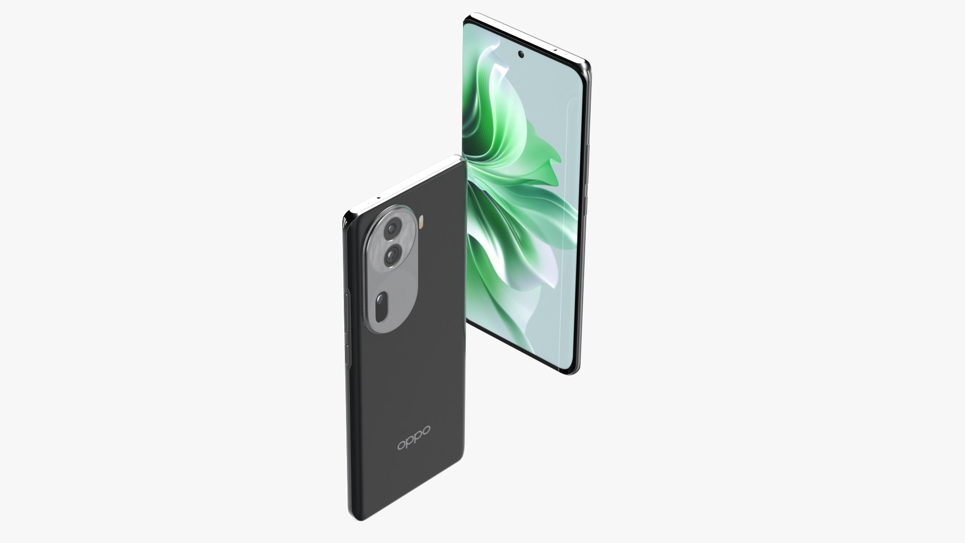 3D OPPO Reno 11 Black - TurboSquid 2157321