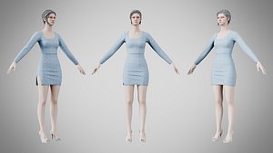 Dress 54 Light Blue model