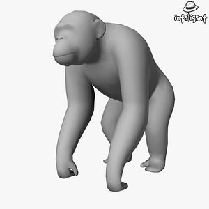 Low Poly Chimpanzee