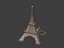 Polygonal Eiffel Tower -- Low Poly - 3D Print Ready