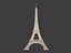 Polygonal Eiffel Tower -- Low Poly - 3D Print Ready