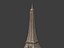 Polygonal Eiffel Tower -- Low Poly - 3D Print Ready