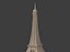Polygonal Eiffel Tower -- Low Poly - 3D Print Ready