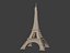 Polygonal Eiffel Tower -- Low Poly - 3D Print Ready