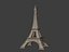 Polygonal Eiffel Tower -- Low Poly - 3D Print Ready