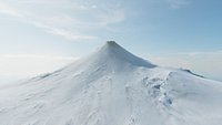 Shishaldin Aleutian Snowy volcano