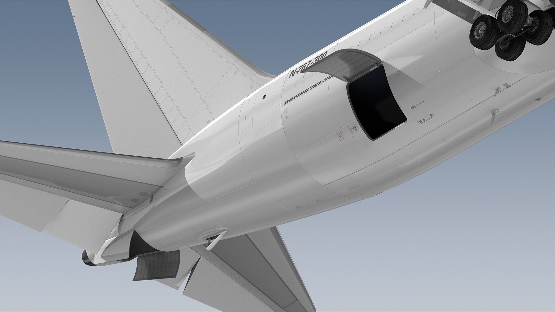 Boeing 767-300BCF Generic White 3D Model - TurboSquid 2377946