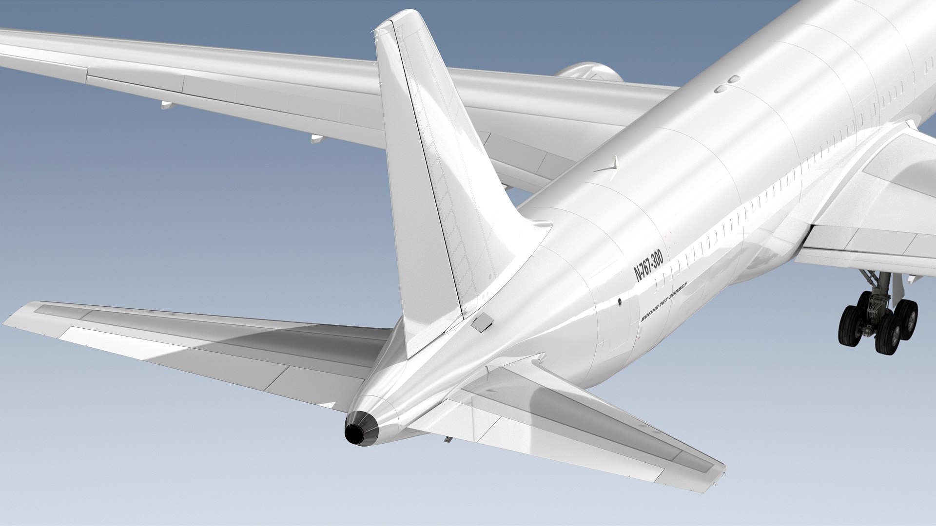Boeing 767-300BCF Generic White 3D Model - TurboSquid 2377946