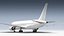 Boeing 767-300BCF Generic White 3D model