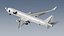 Boeing 767-300BCF Generic White 3D model