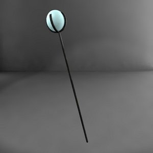 3d model wizard staff