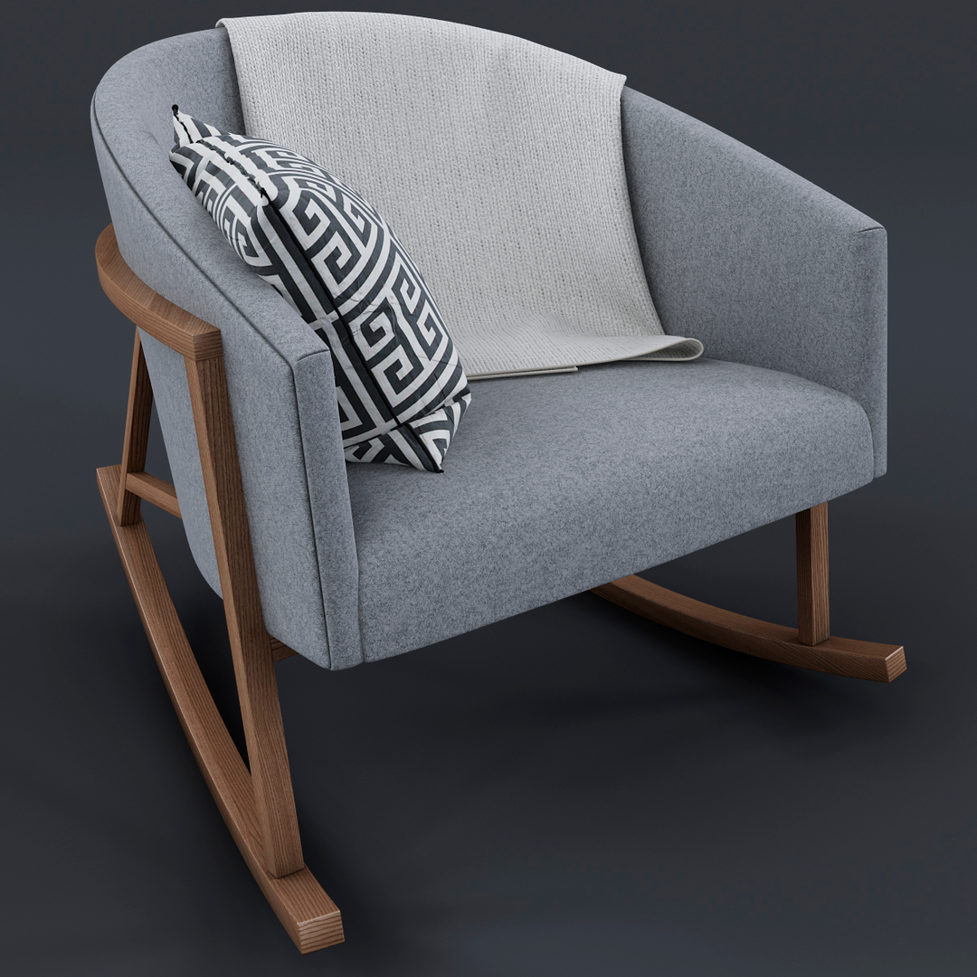 3d max ryder rocking chair
