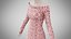 Vestido 11 Crimson Bloom Lattice