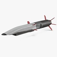 Hypersonic Interceptor Vehicle White Red