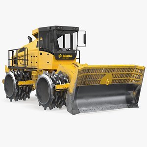 Bomag BC 473 RB5 Refuse Compactor Dusty 3D model
