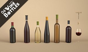 3dsmax 6 wine bottles