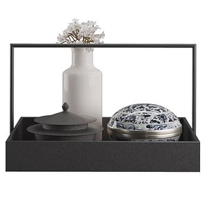 3D Chinese tea set 2017