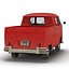 Volkswagen Type 2 Double Cab Pick Up Simple Interior Red