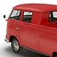 Volkswagen Type 2 Double Cab Pick Up Simple Interior Red