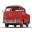 Volkswagen Type 2 Double Cab Pick Up Simple Interior Red