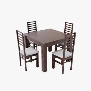 3D Dining Table Set