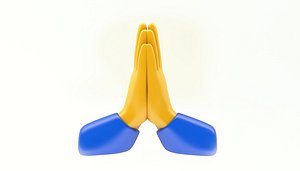 emoji hand 3D model