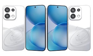 Oppo Reno16 Pro China White 3D model