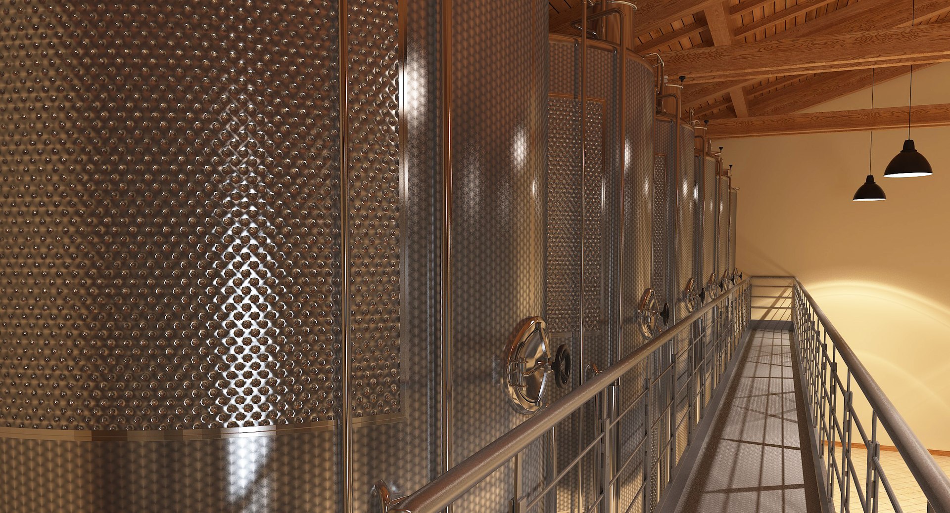 3D Wine Manufacture Interior Model - TurboSquid 1383332