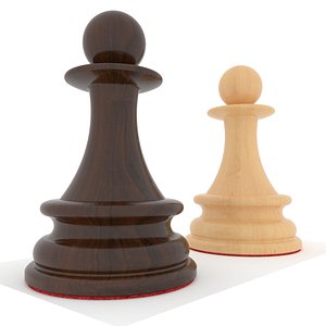 3D Pawn Chess Piece model