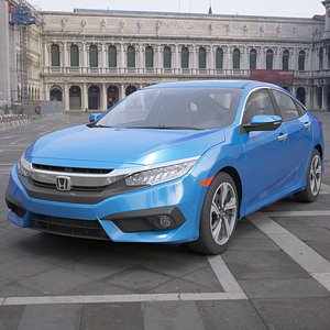 3D Honda Civic Sedan model