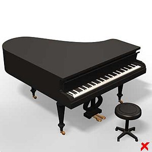 piano 3d model