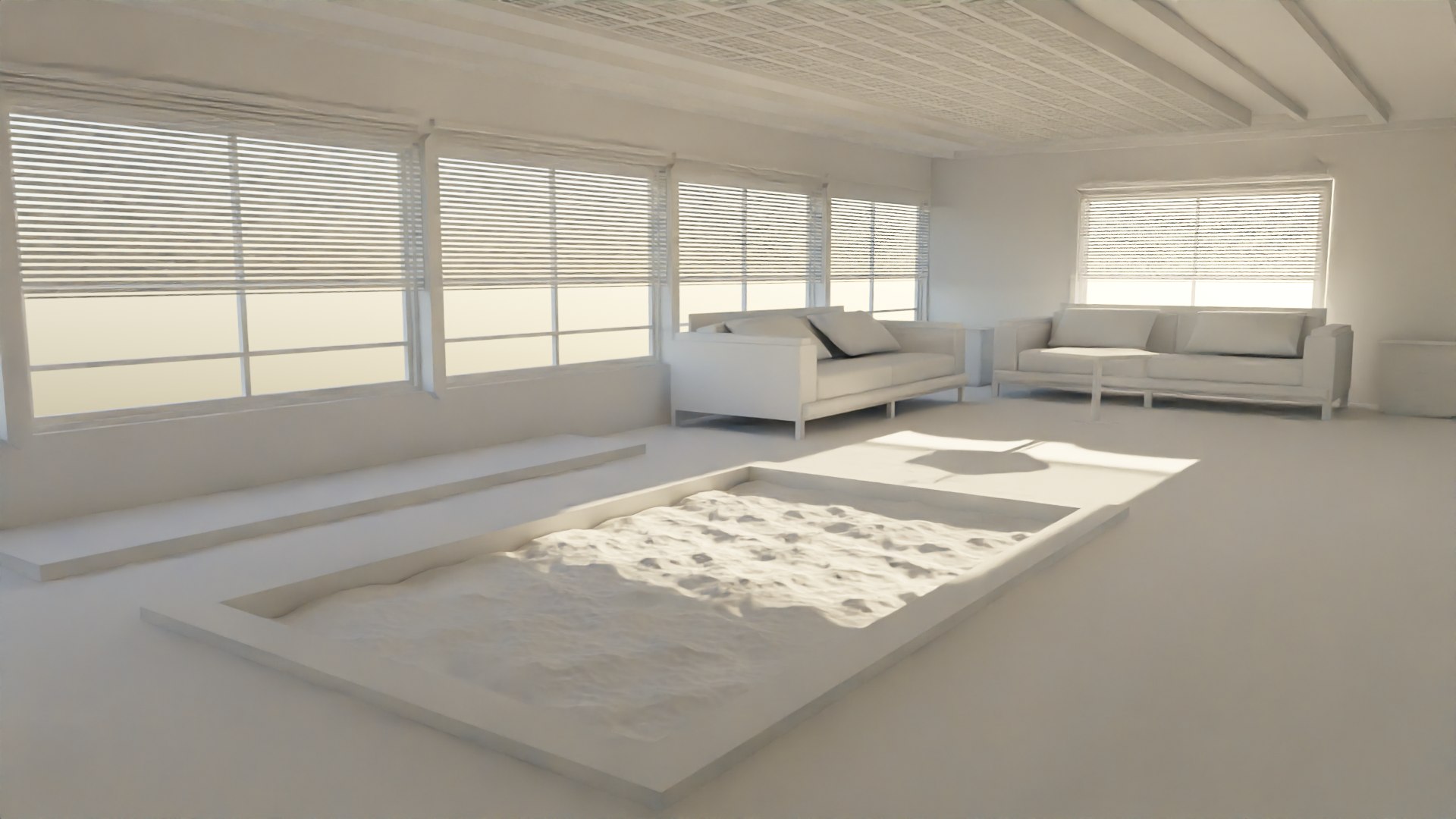 3D Model Pool House Interior - TurboSquid 2159634