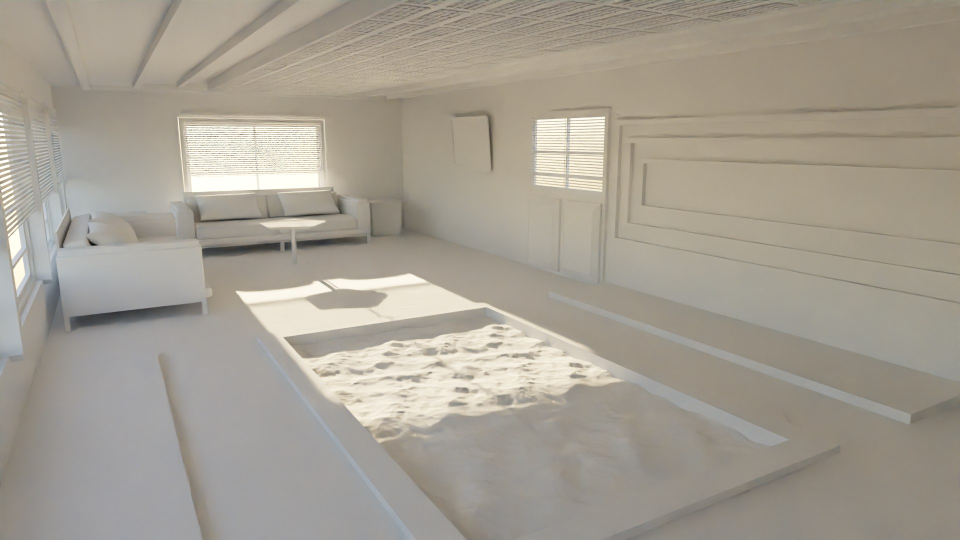 3D Model Pool House Interior - TurboSquid 2159634