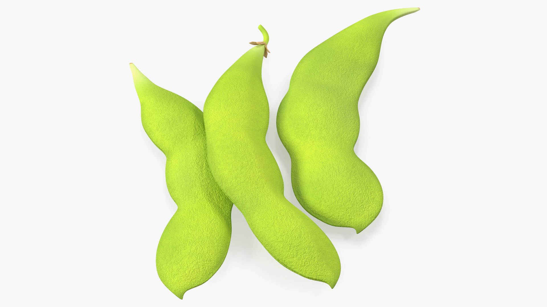 Edamame Green Soybeans Closed 3D model preview