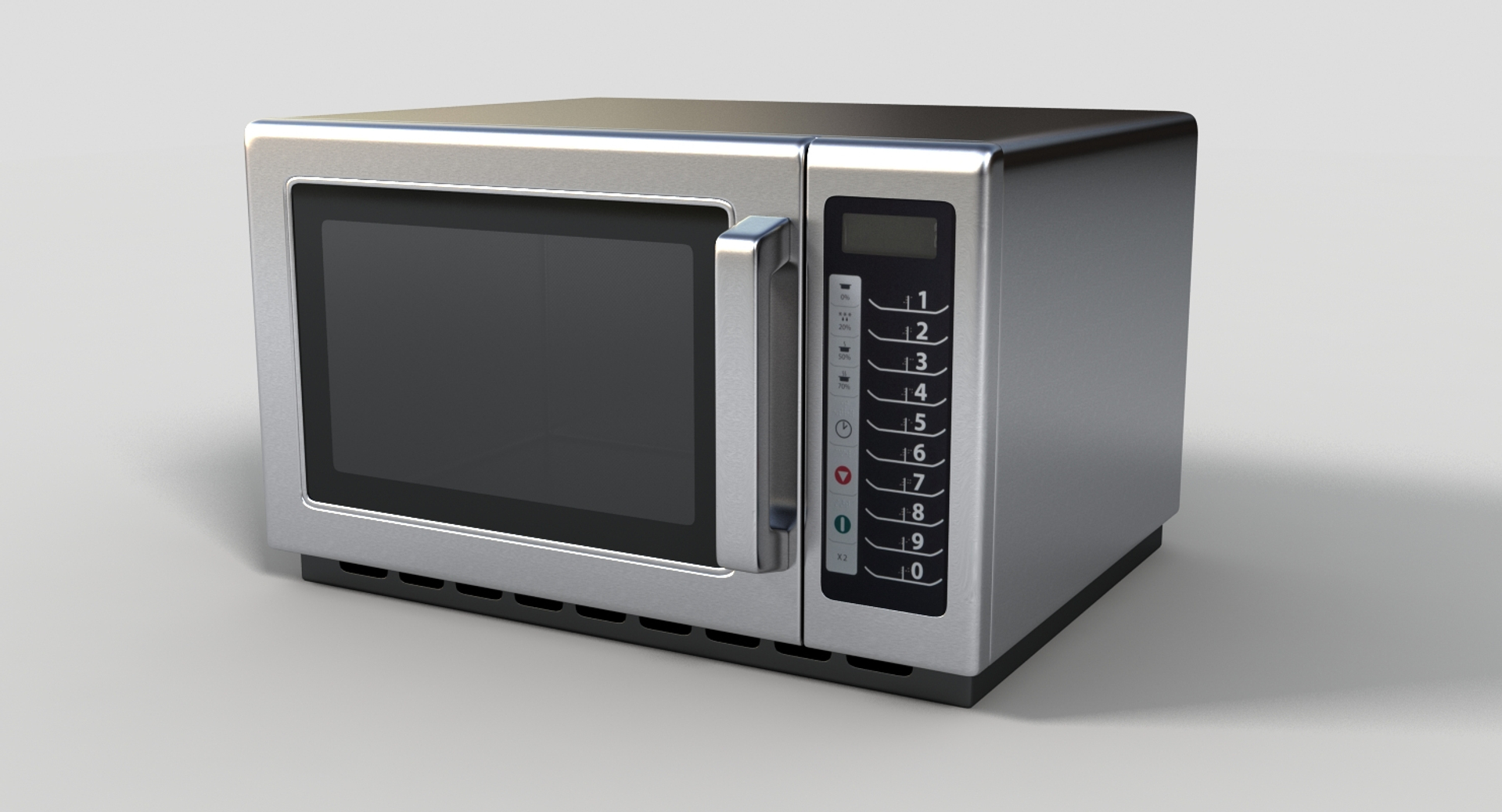 Commercial Microwave 3d Model