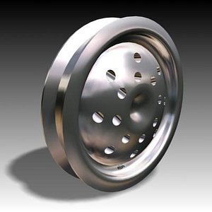 wheel hubcap alloy 3d model
