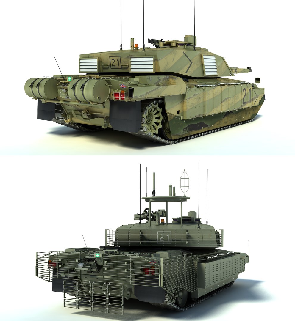 Challenger 2 Mbt Tank 3d Max