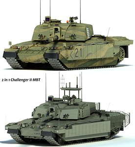 challenger 2 mbt tank 3d max