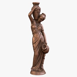 Woman with Jug Bronze Statue