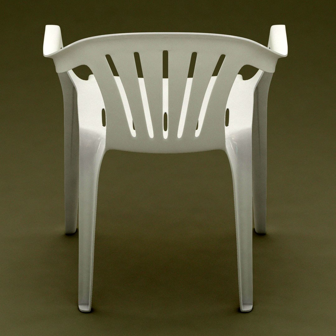 3d Model Realistic Monobloc Chair