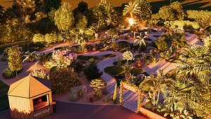 Mini golf tropical