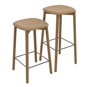 Soft Edge Bar Stool 32 model