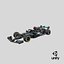 Mercedes F1 W11 Formula 1 Season 2020 New Black Paint